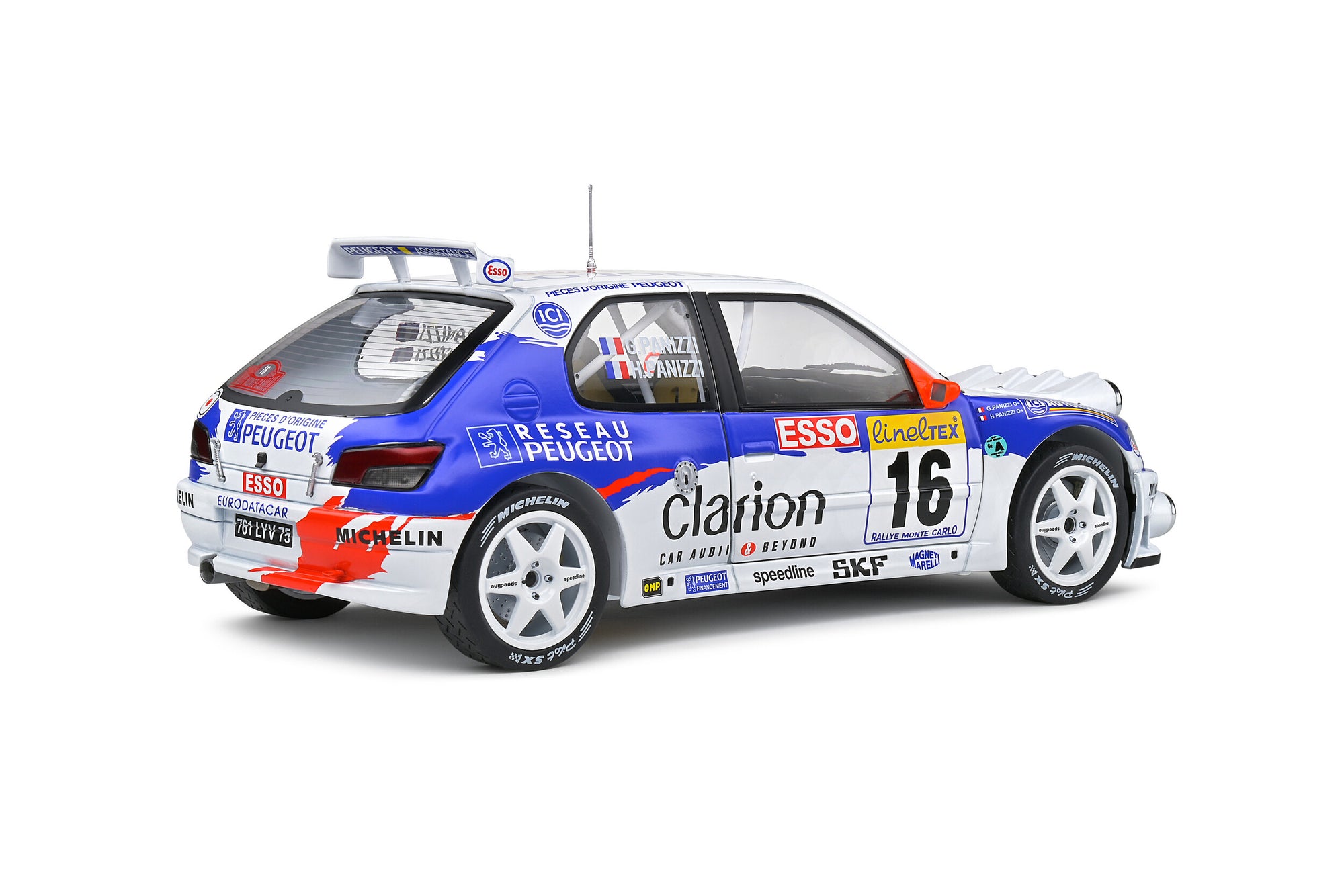 Solido 1:18 Peugeot 306 Maxi Night Version – Rallye Montecarlo – 1998 – #16 G.Panizzi / H.Panizzi