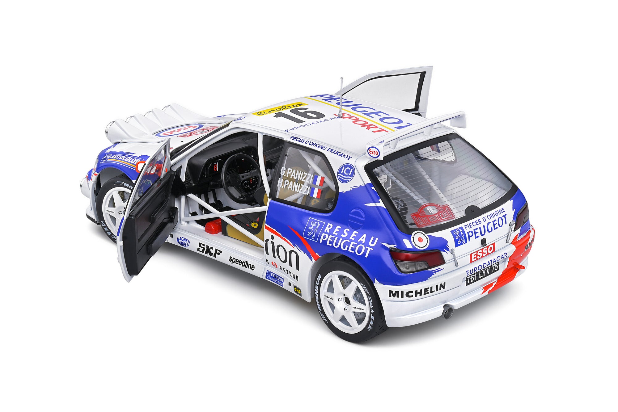 Solido 1:18 Peugeot 306 Maxi Night Version – Rallye Montecarlo – 1998 – #16 G.Panizzi / H.Panizzi