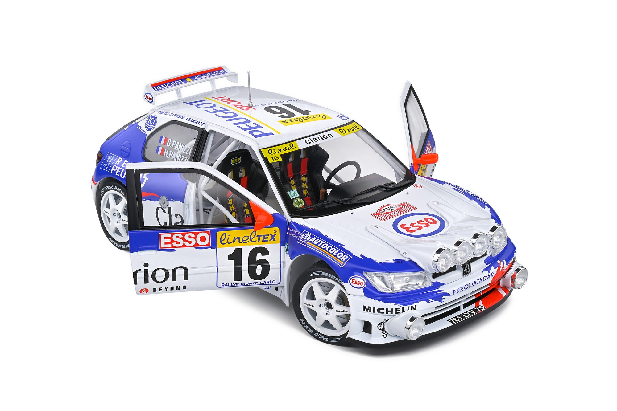 Solido 1:18 Peugeot 306 Maxi Night Version – Rallye Montecarlo – 1998 – #16 G.Panizzi / H.Panizzi