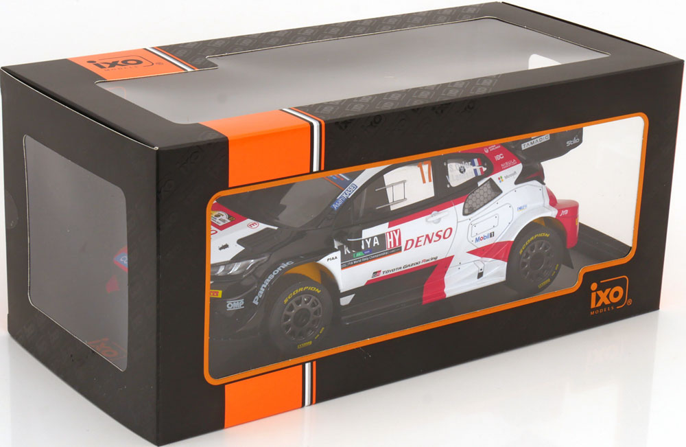 Ixo 1:18 Toyota GR Yaris Rally 1 Hybrid Winner Safari Rally 2023 Ogier/Landais