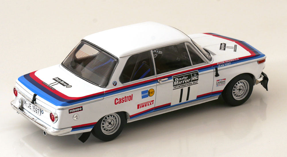 Ixo 1:18 BMW 2002 No 11 RAC Rally 1973 Warmbold/Todt