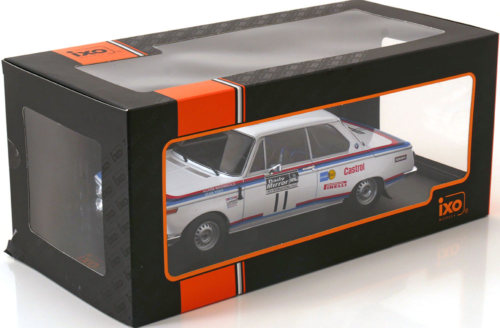 Ixo 1:18 BMW 2002 No 11 RAC Rally 1973 Warmbold/Todt