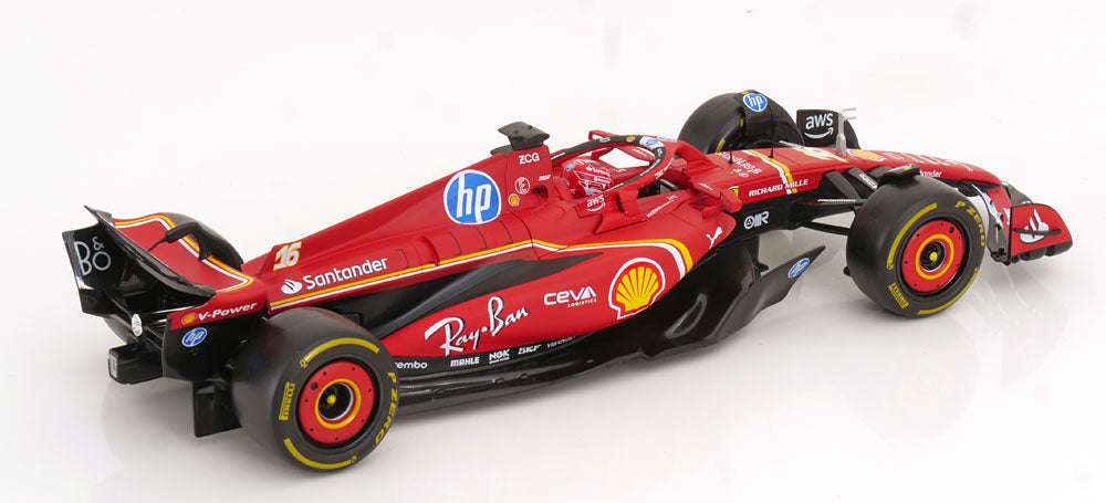 Bburago 1:18 Ferrari SF-24 2024 Leclerc with driver figure