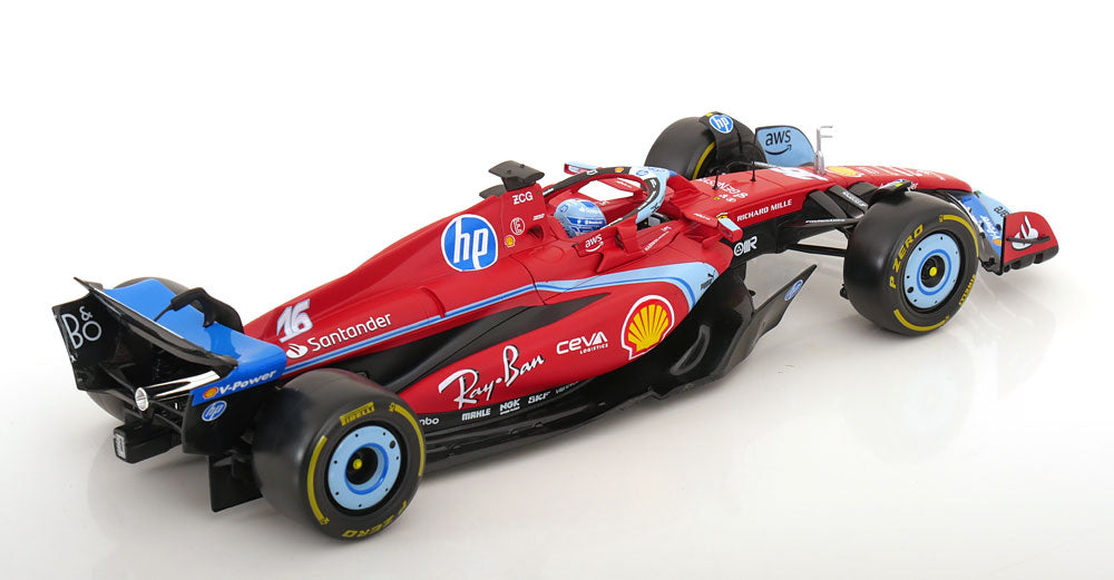 Bburago 1:18 Ferrari SF-24 GP Miami 2024 Leclerc
