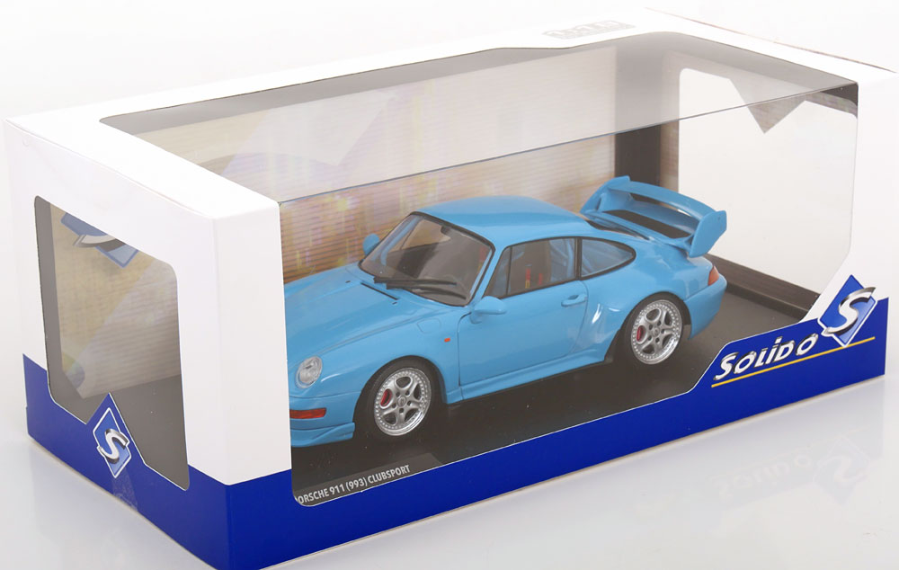 Solido 1:18 Porsche 911 (993) Clubsport 1997 blue