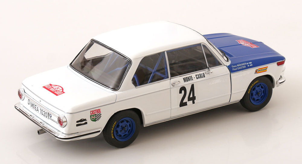 Solido 1:18 BMW 2002 Tii No 24 Rally Monte Carlo 1969 Mäkinen/Easter