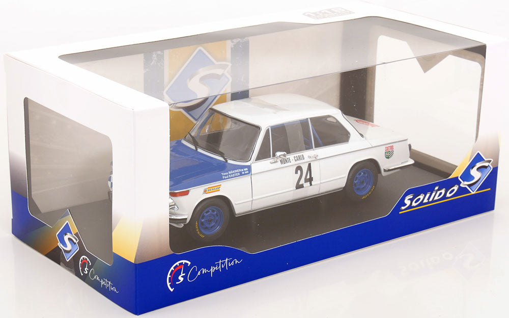 Solido 1:18 BMW 2002 Tii No 24 Rally Monte Carlo 1969 Mäkinen/Easter