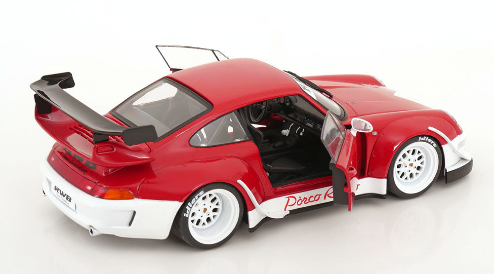 Solido 1:18 Porsche 911 (993) RWB Rauh-Welt Porco Rosso 2020 red white