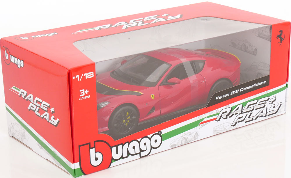 Bburago 1:18 Ferrari 812 Competizione 2021 red