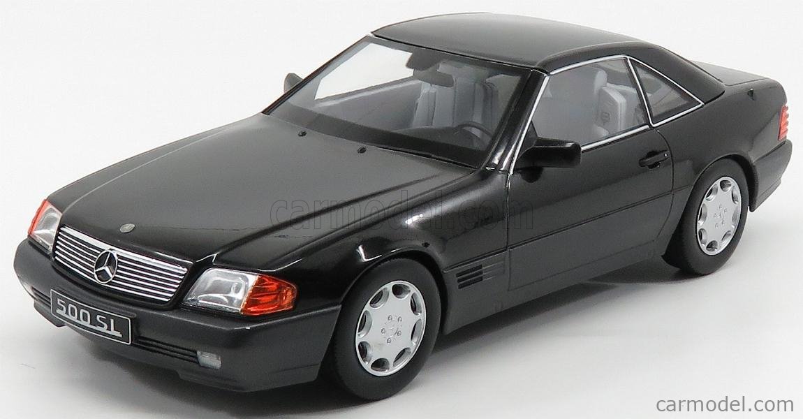 KK-Scale 1:18 Mercedes 500 SL R129 Convertible with Hardtop 1993 Black