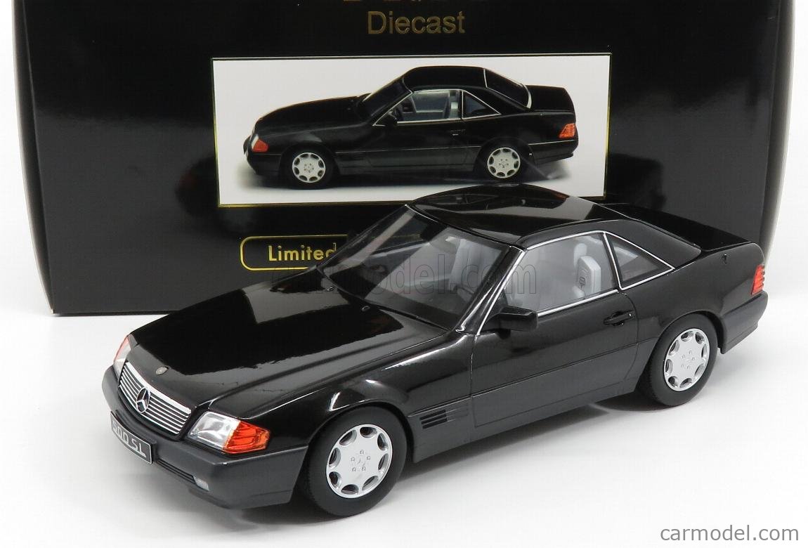 KK-Scale 1:18 Mercedes 500 SL R129 Convertible with Hardtop 1993 Black
