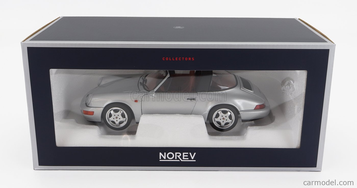 Norev 1:18 Porsche 911 (964) Carrera 4 Targa 1990 silver