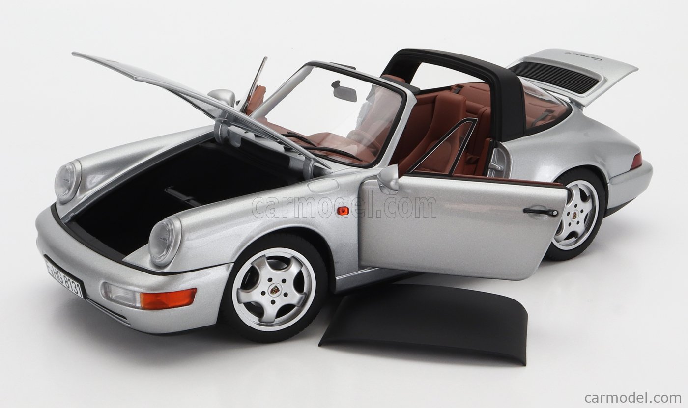 Norev 1:18 Porsche 911 (964) Carrera 4 Targa 1990 silver