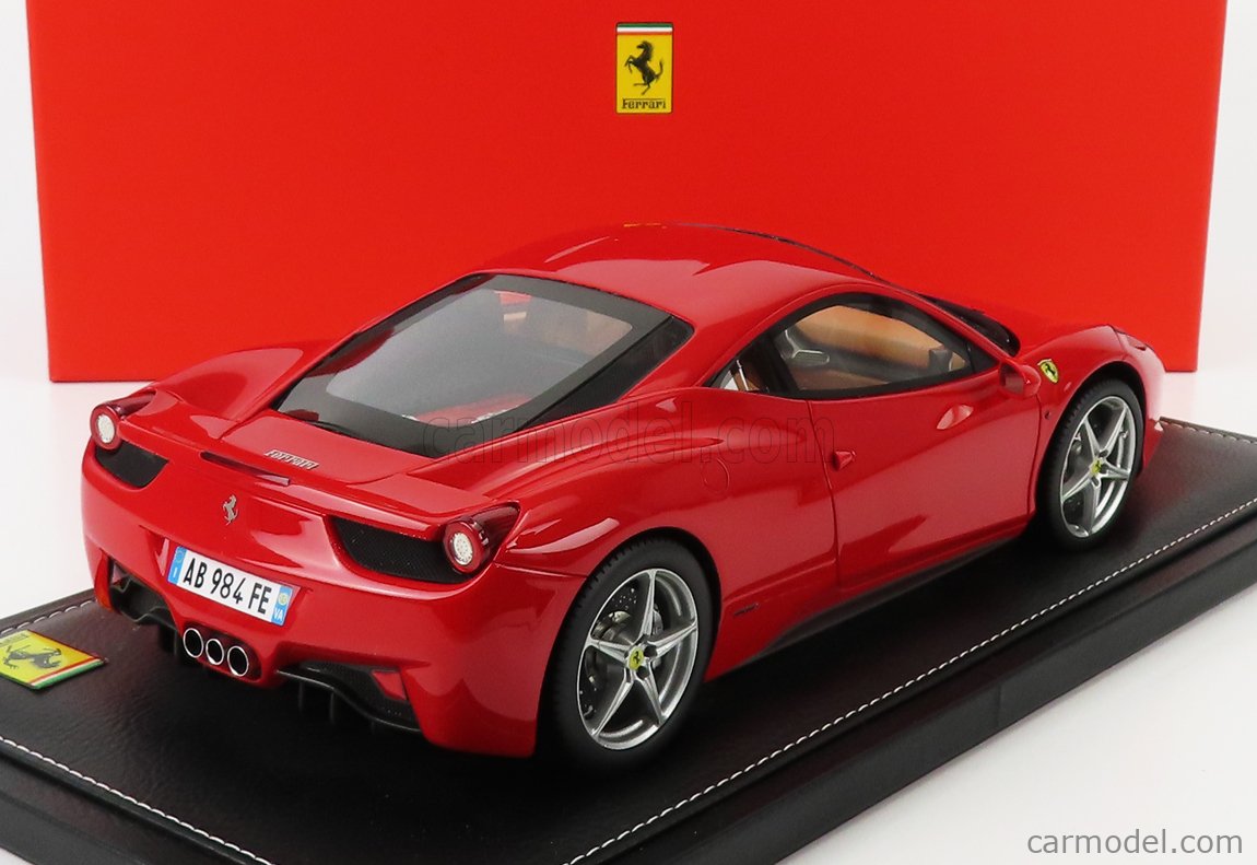 BBR-MODELS 1:18 - FERRARI - 458 ITALIA 8C BEIGE INTERIOR 2009