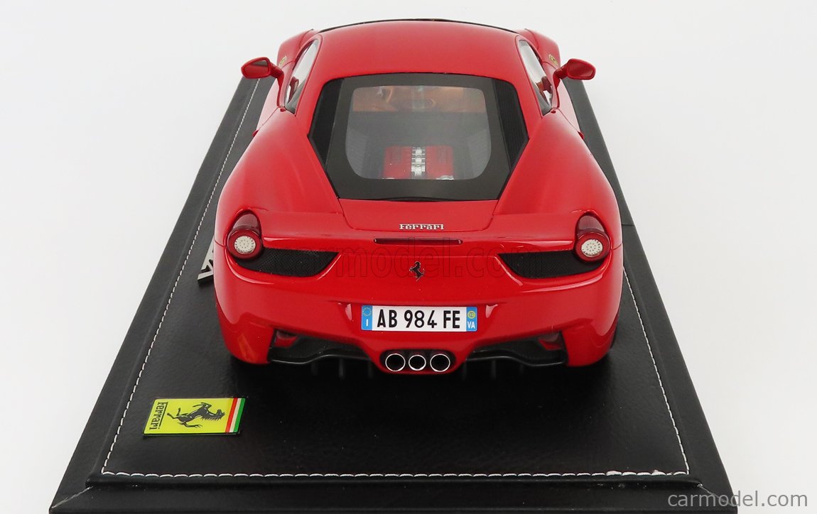 BBR-MODELS 1:18 - FERRARI - 458 ITALIA 8C BEIGE INTERIOR 2009