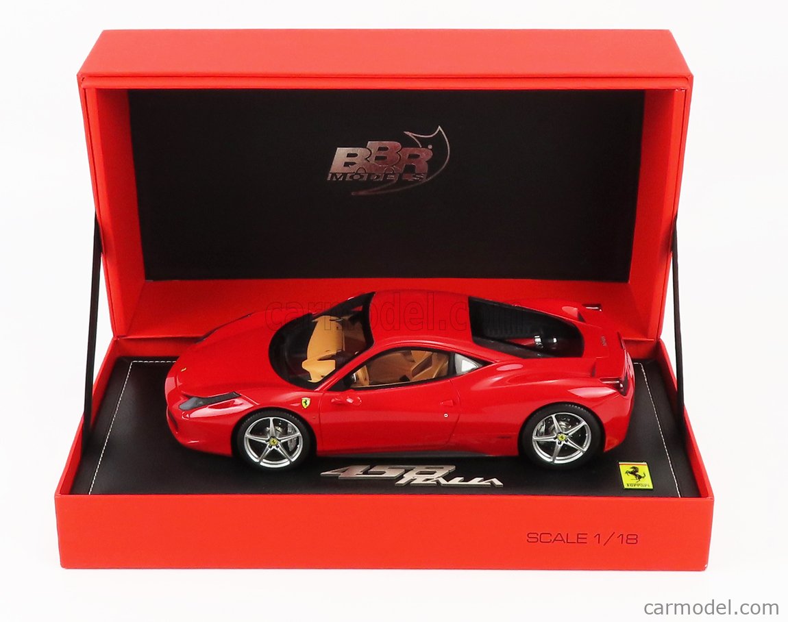 BBR-MODELS 1:18 - FERRARI - 458 ITALIA 8C BEIGE INTERIOR 2009