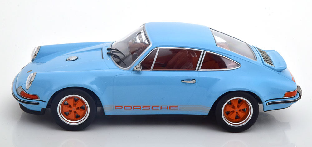 KK-Scale 1:18 Singer 911 Coupe lightblue orange
