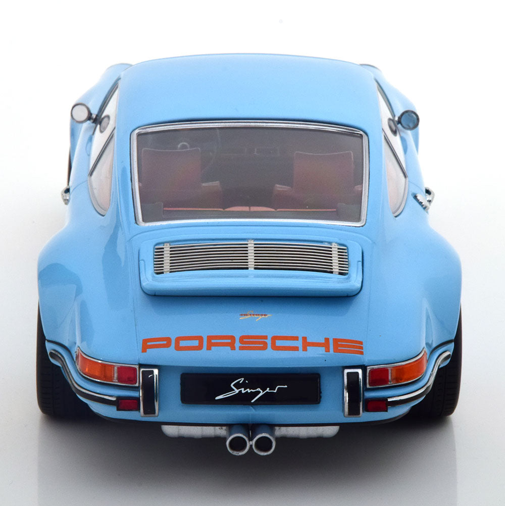KK-Scale 1:18 Singer 911 Coupe lightblue orange