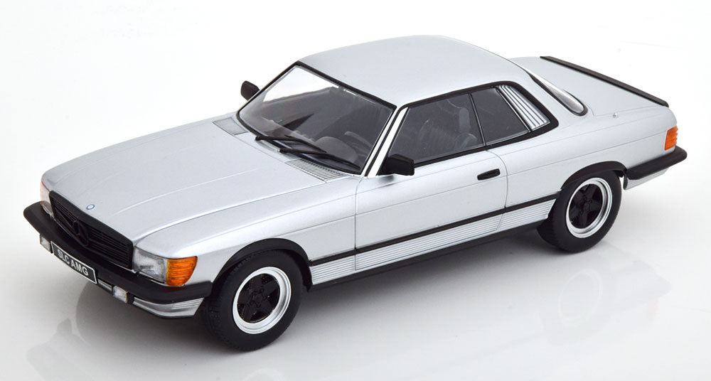 KK-Scale 1:18 Mercedes 500 SLC 6.0 C107 AMG 1985 silver flatblack