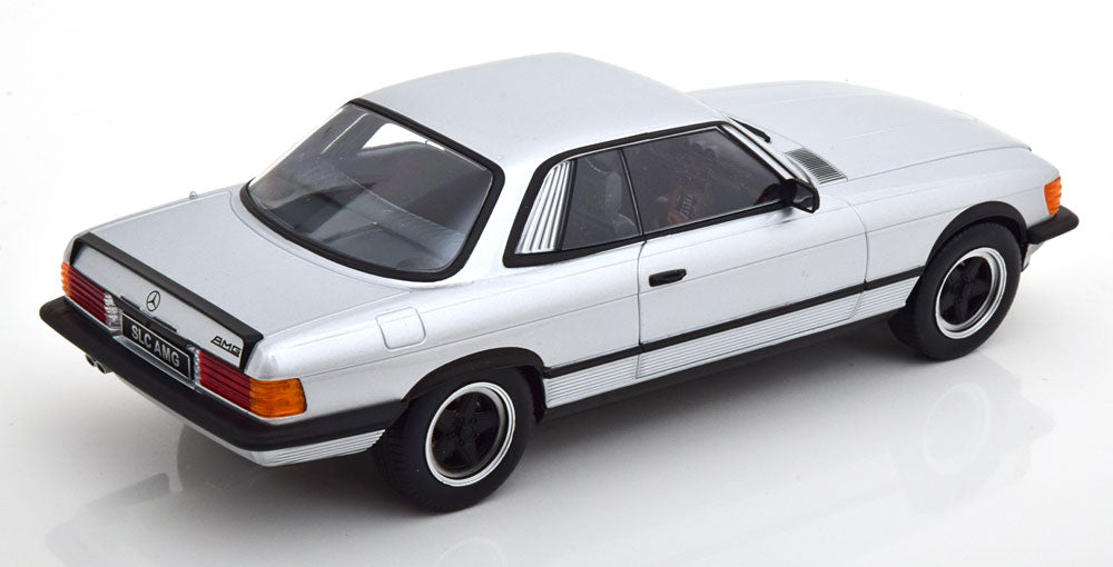 KK-Scale 1:18 Mercedes 500 SLC 6.0 C107 AMG 1985 silver flatblack