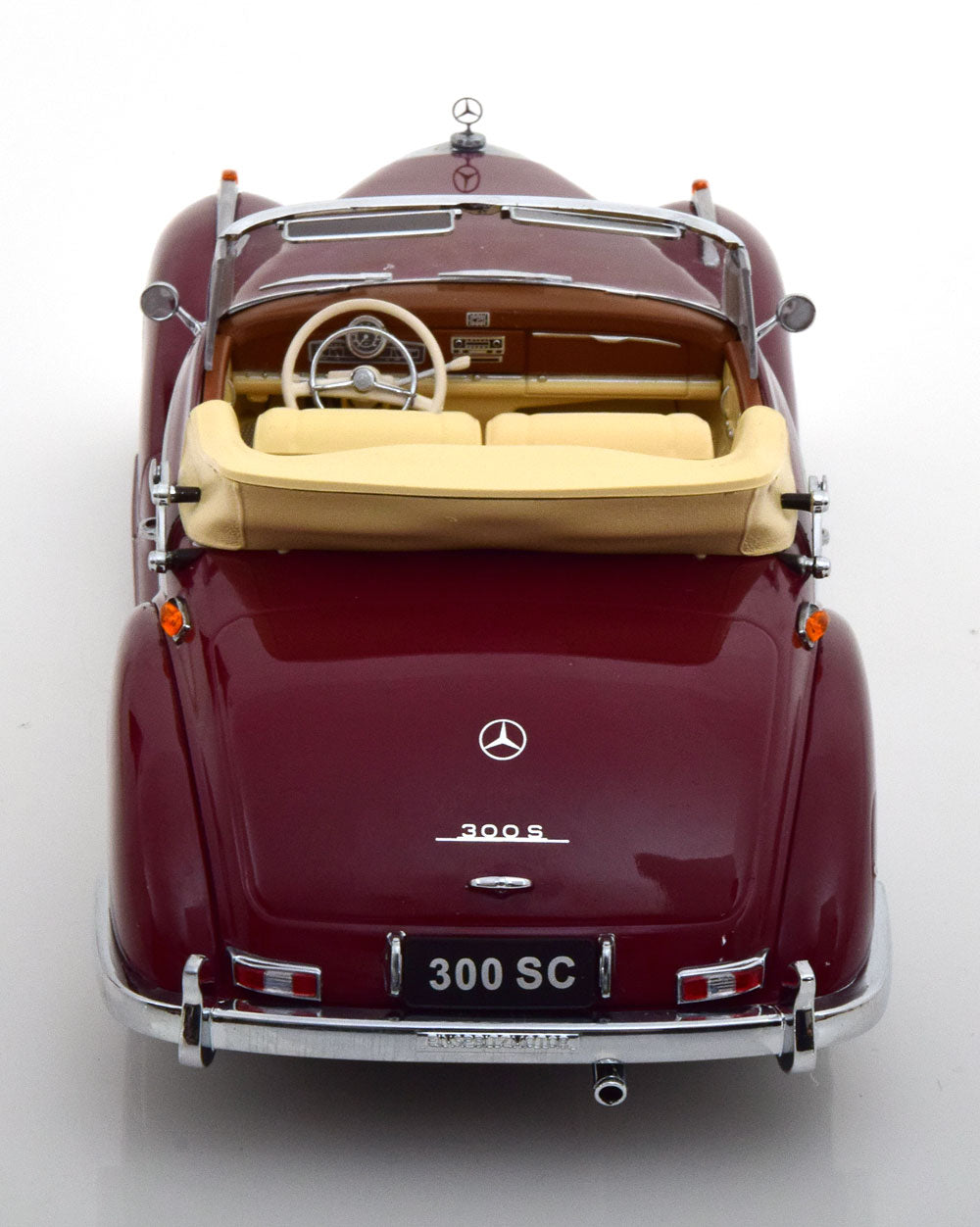 KK-Scale 1:18 Mercedes 300 SC W188 Convertible 1957 darkred
