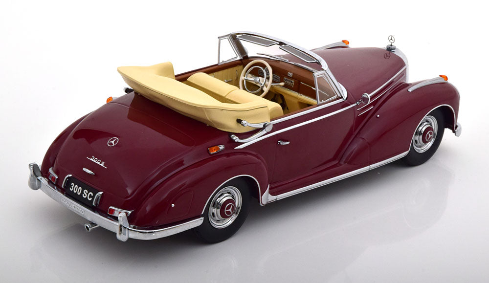 KK-Scale 1:18 Mercedes 300 SC W188 Convertible 1957 darkred
