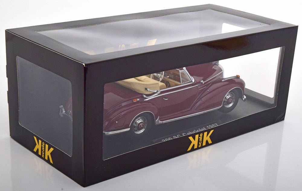 KK-Scale 1:18 Mercedes 300 SC W188 Convertible 1957 darkred