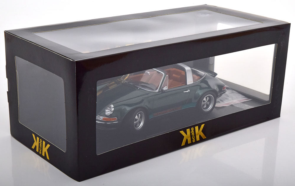 KK-Scale 1:18 Singer 911 Targa darkgreen-metallic
