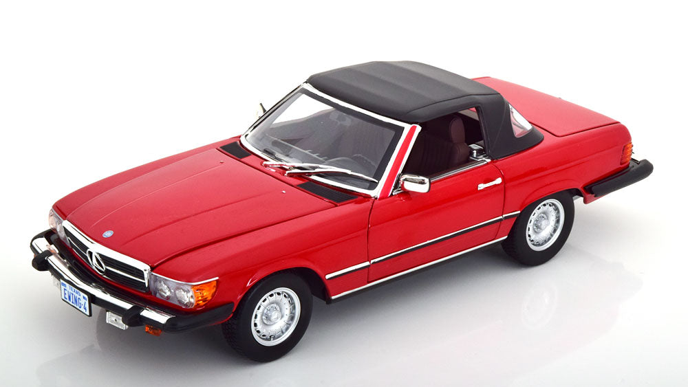 Norev 1:18 Mercedes 450 SL R107 from the Series Dallas 1979 red with removable Softtop