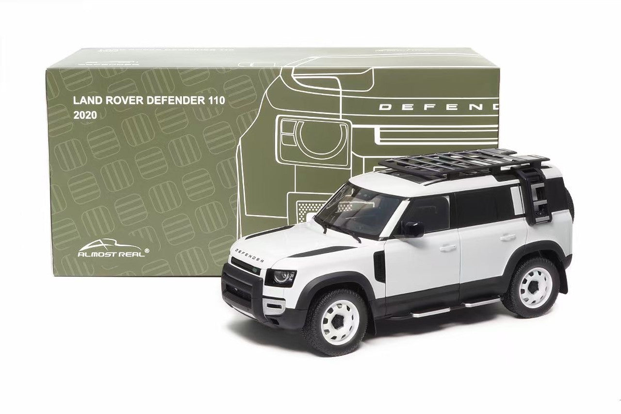 Almost Real 1:18  Land Rover Defender 110 2023 30th Anniversary Fuji White