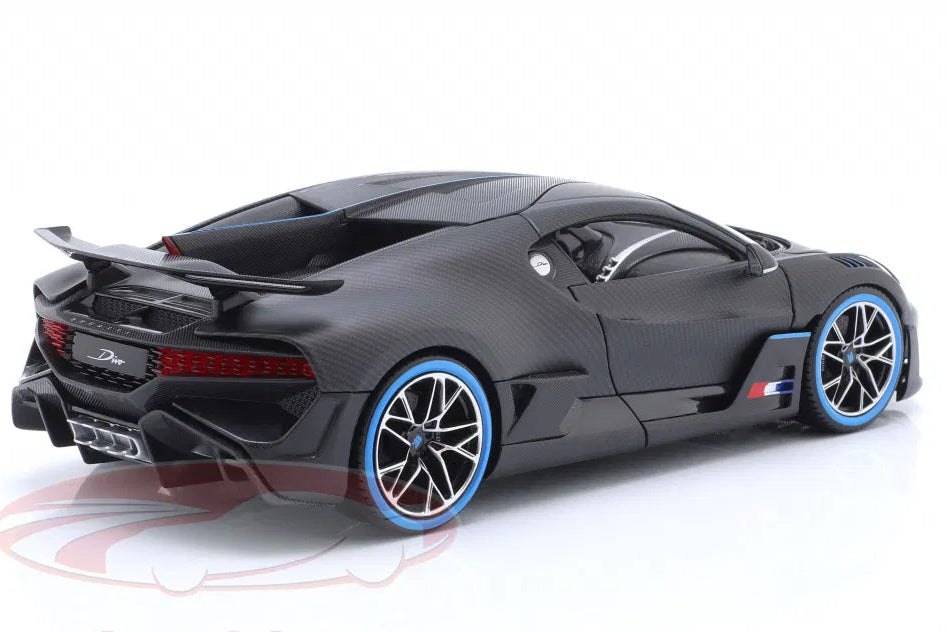 Bburago 1:18 Bugatti Divo 50th Bburago Anniversary 2018 mat black / carbon fiber