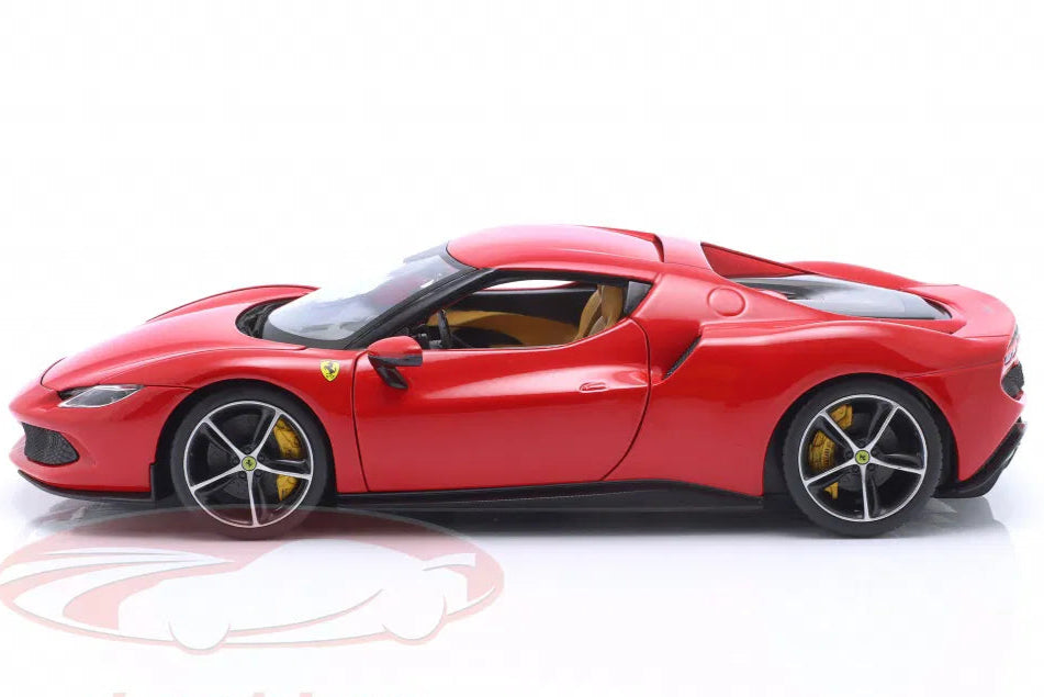Bburago 1:18 Ferrari 296 GTB Hybrid 830HP V6 year 2021 red