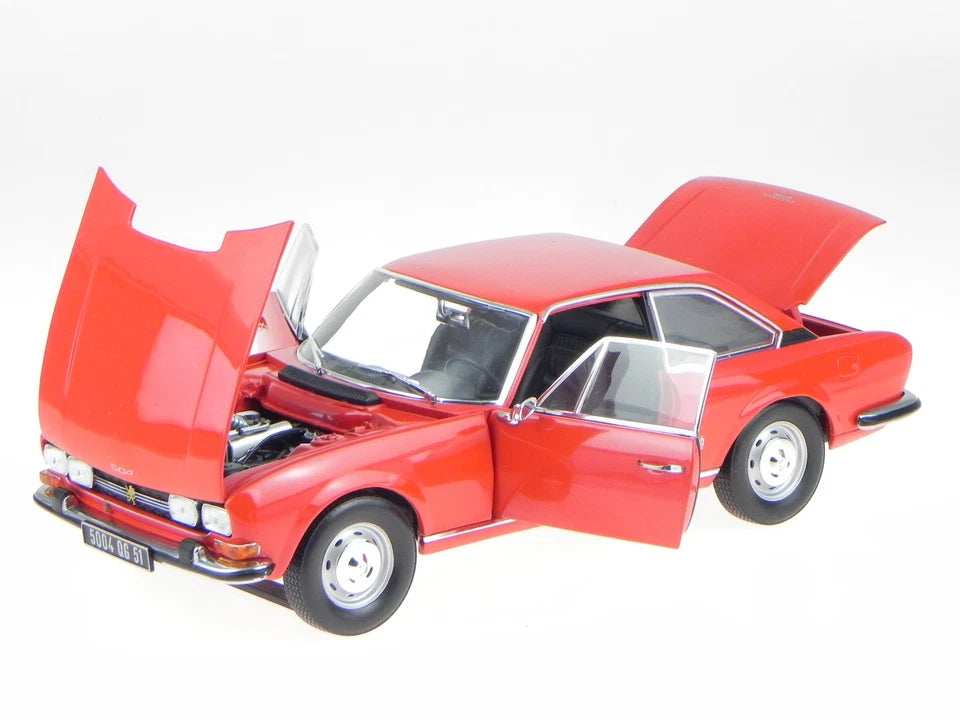 Norev 1:18 Peugeot 504 Coupe Year 1971 red metallic