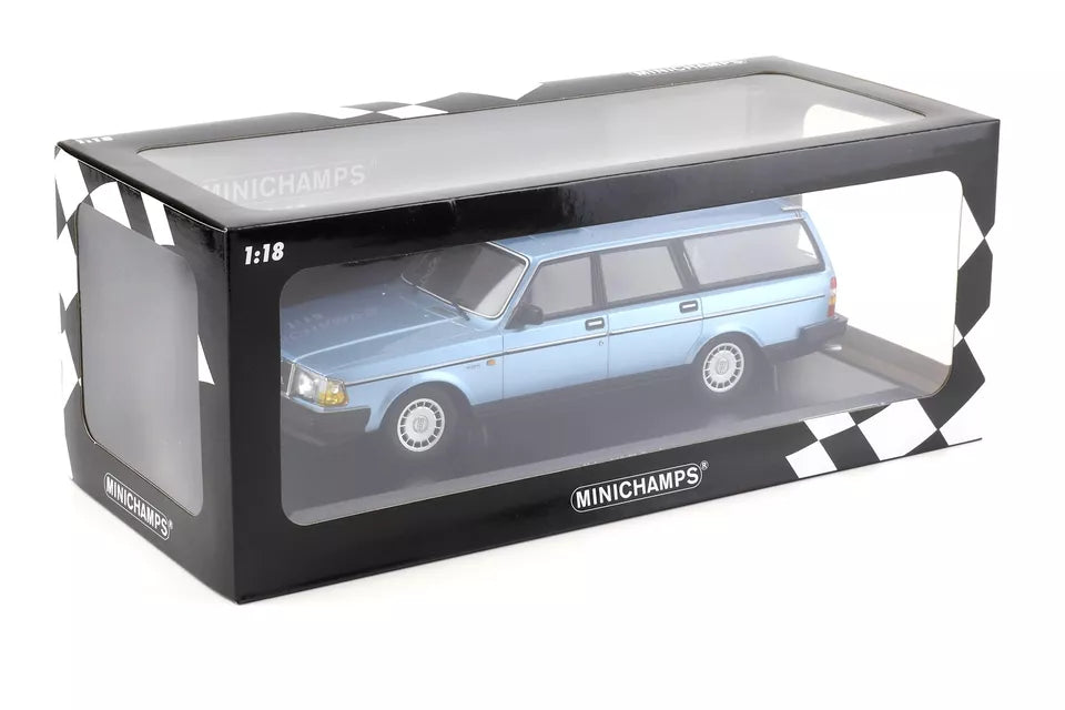 Minichamps 1:18 Volvo 240 GL Breaking Estate Metallic Blue