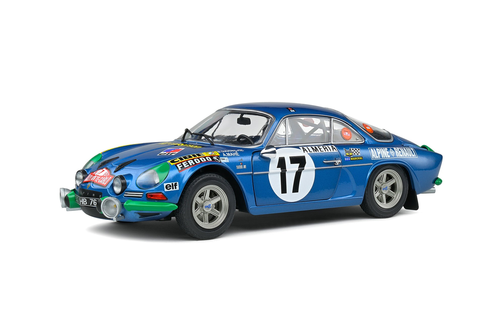 Solido 1:18 Alpine A110 1600S – RALLYE DE MONTECARLO – 1972 – #17 DARNICHE / MAHE