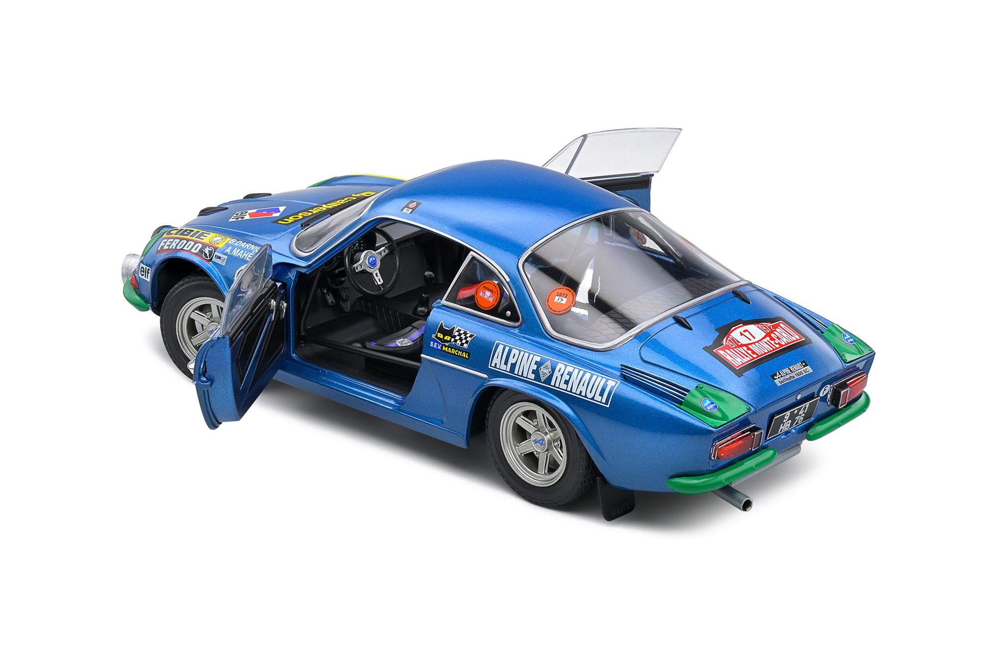 Solido 1:18 Alpine A110 1600S – RALLYE DE MONTECARLO – 1972 – #17 DARNICHE / MAHE