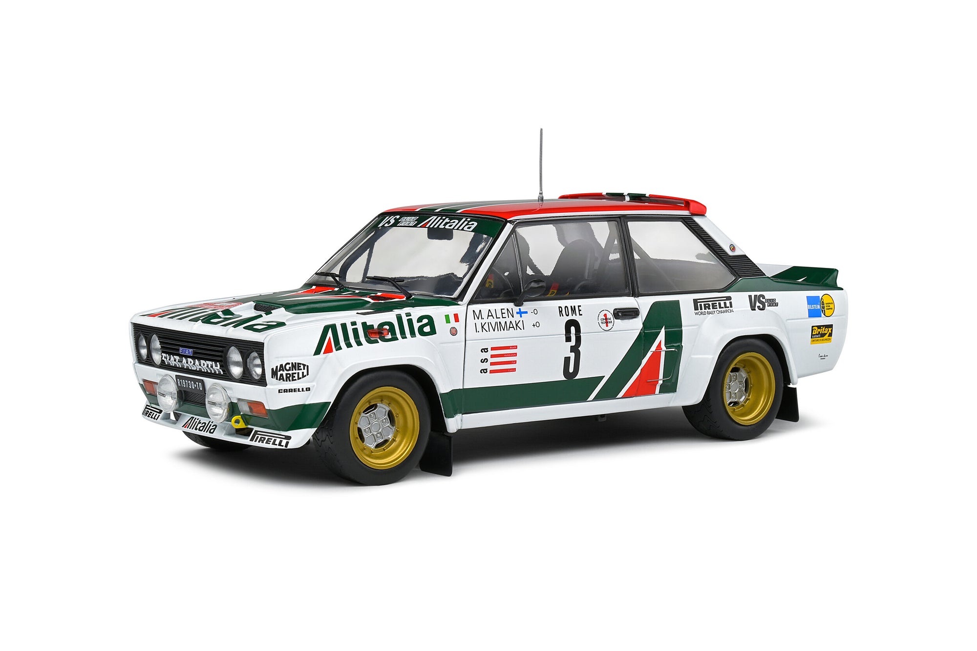 Solido 1:18 Fiat 131 abarth – RALLYE MONTECARLO – 1979 – #3 Alen / Kivimäki