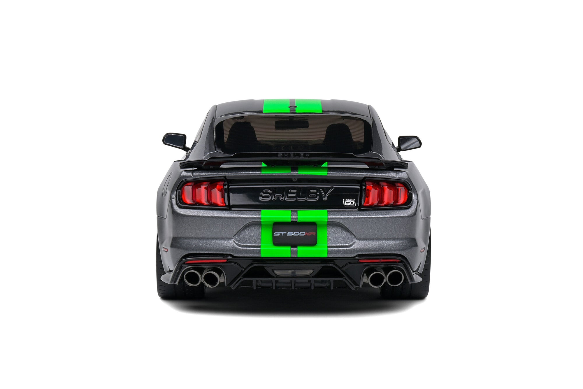 Solido 1:18 Ford Mustang Shelby GT500 – Carbonized Grey / Neon Green Stripes – 2020