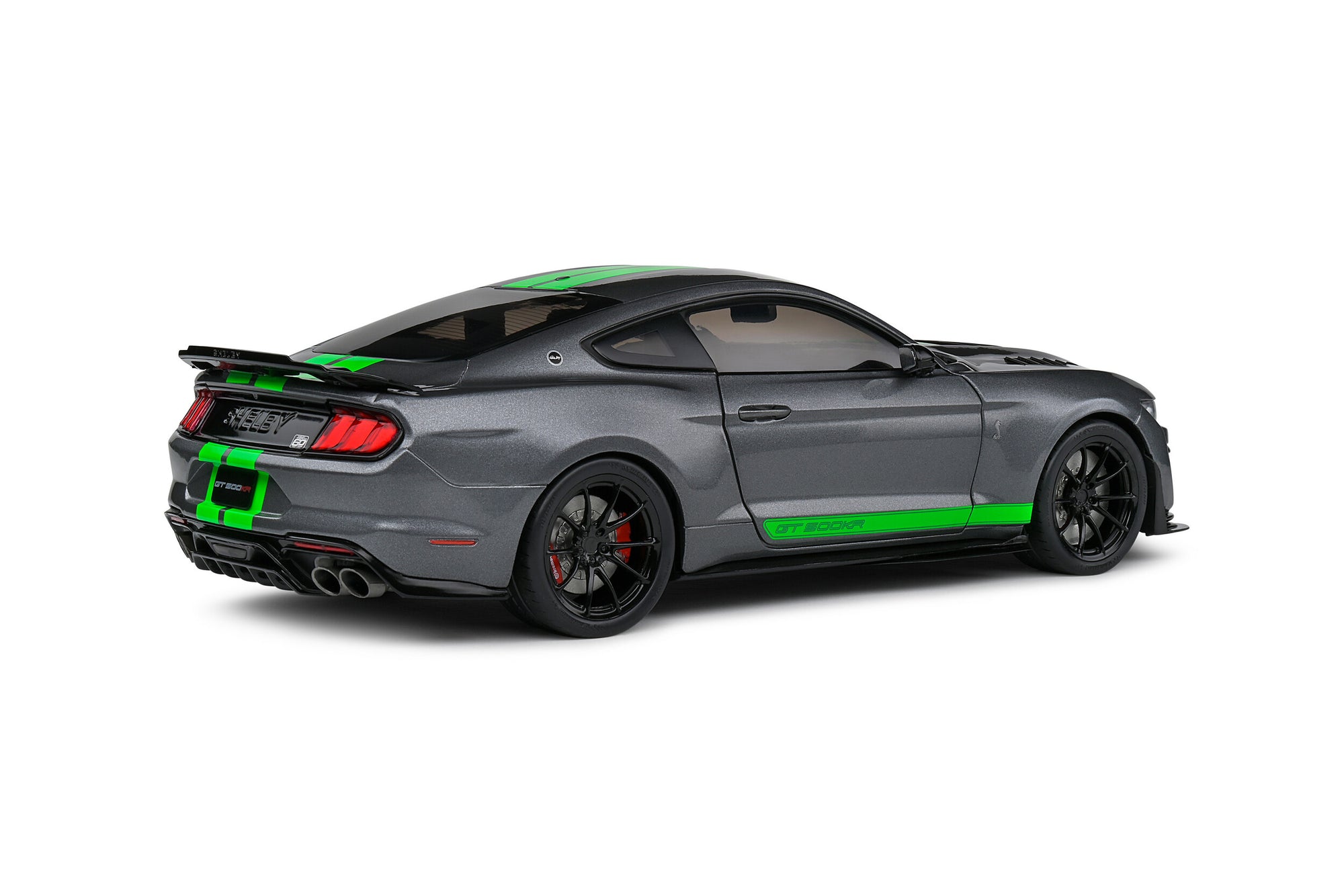 Solido 1:18 Ford Mustang Shelby GT500 – Carbonized Grey / Neon Green Stripes – 2020