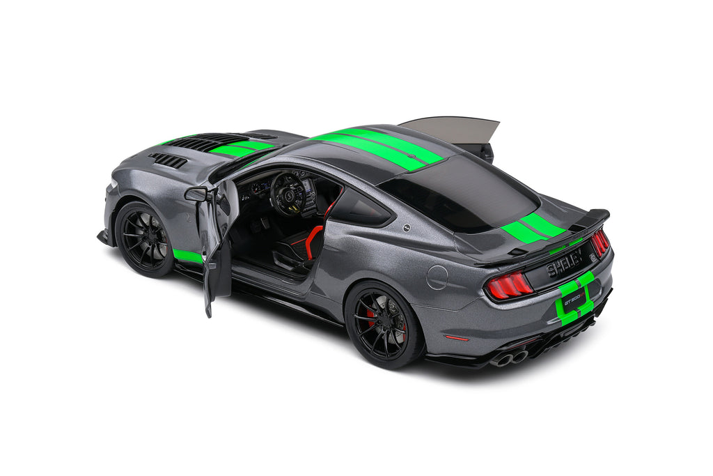 Solido 1:18 Ford Mustang Shelby GT500 – Carbonized Grey / Neon Green Stripes – 2020