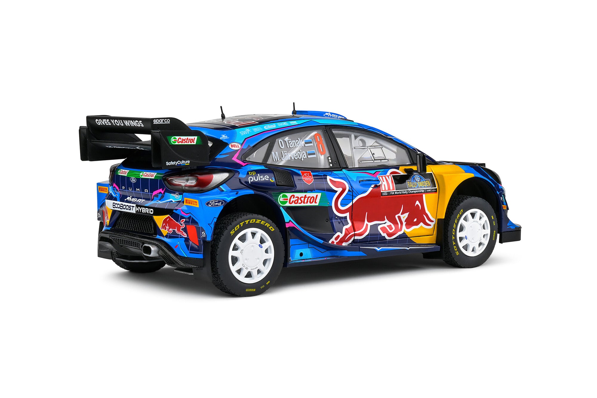 Solido 1:18 Ford Puma Rally1 Hybrid – Rally Suede – 2023 – #8 Tanak