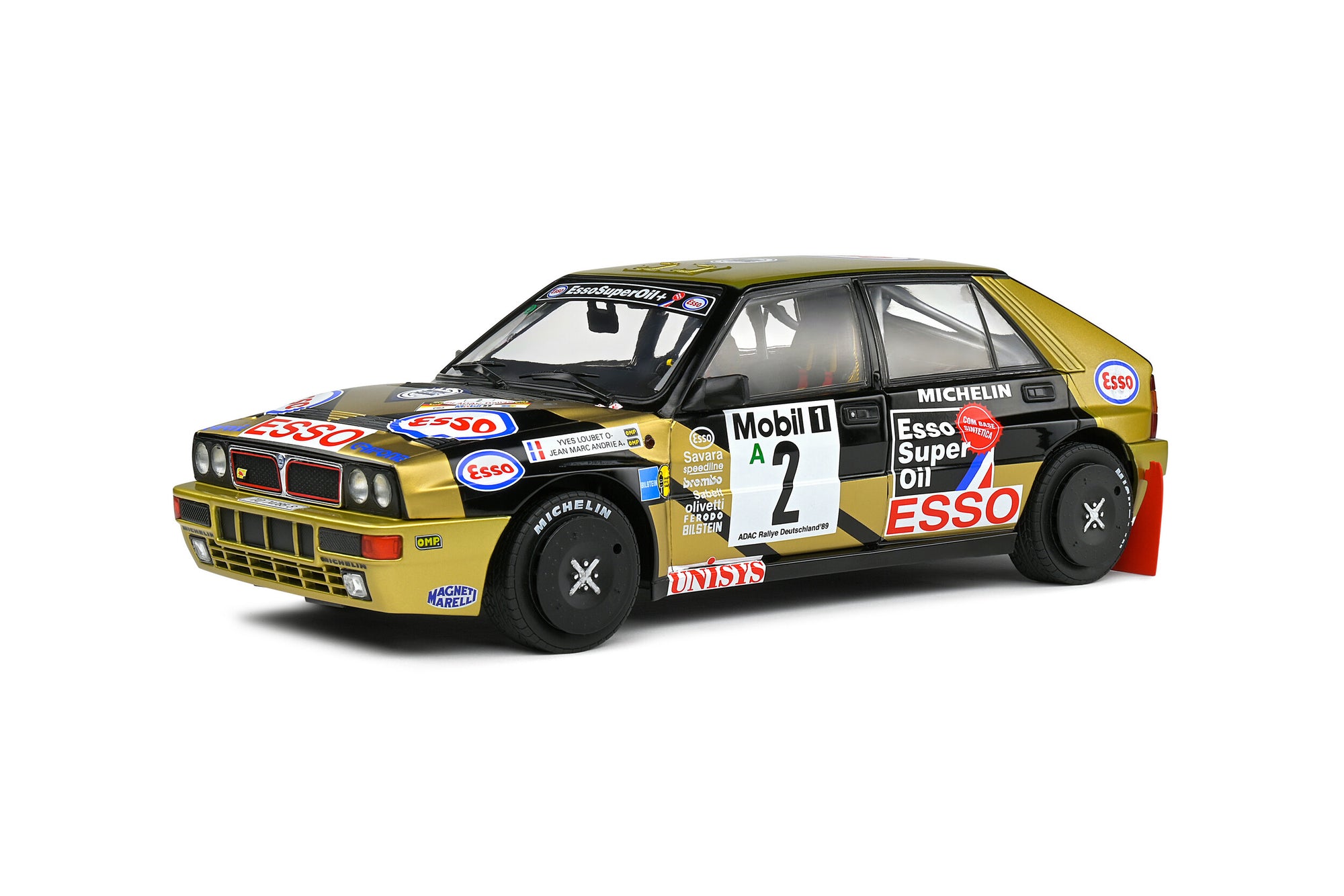 Solido 1:18 Lancia Delta HF Integrale – ADAC Rally Deutschland – 1989 – #2 Y.Loubet / J.M.Andrie