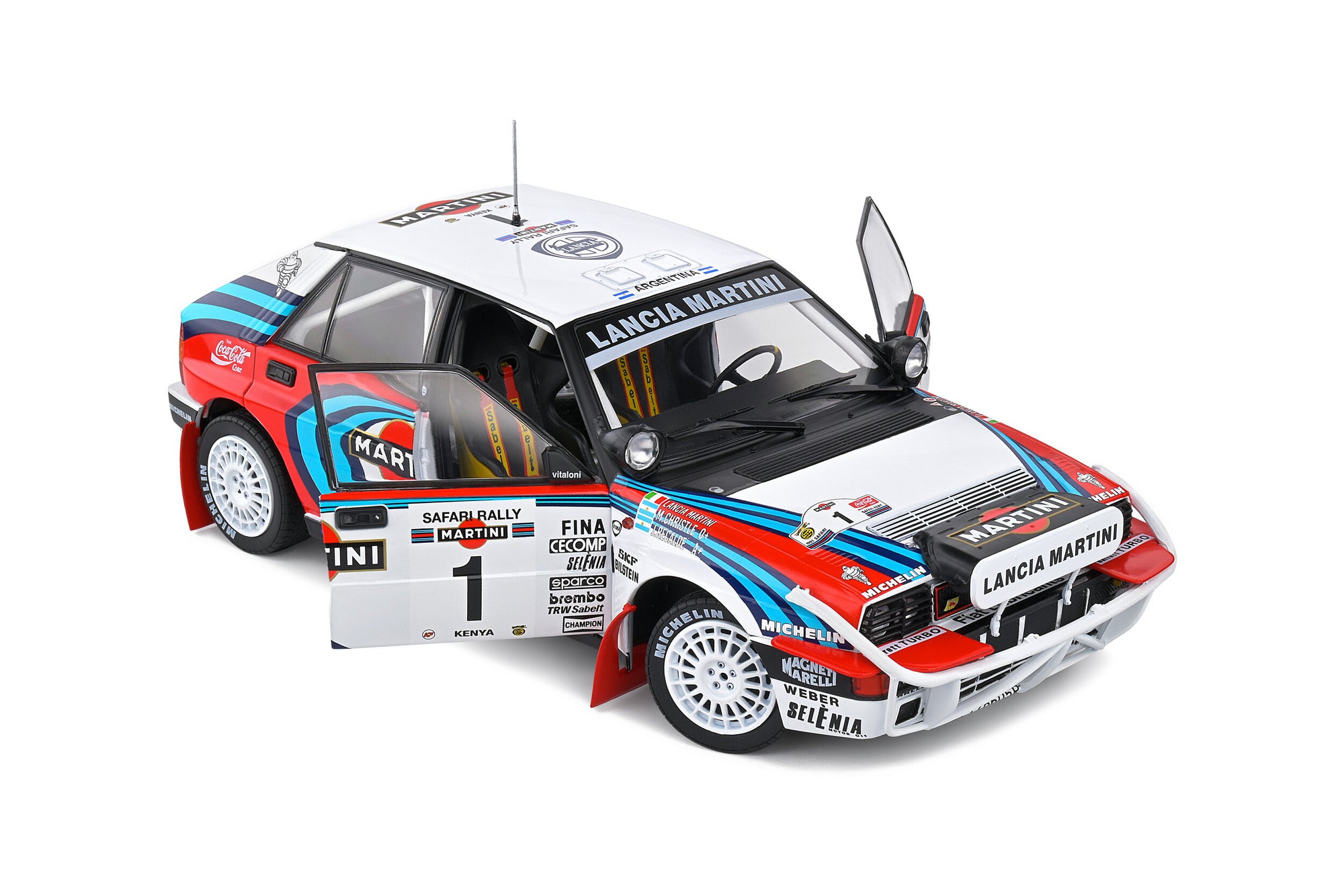 Solido 1:18 Lancia Delta HF Integrale – Safari Rallye Kenya – 1991 – #1 Recalde / Christie