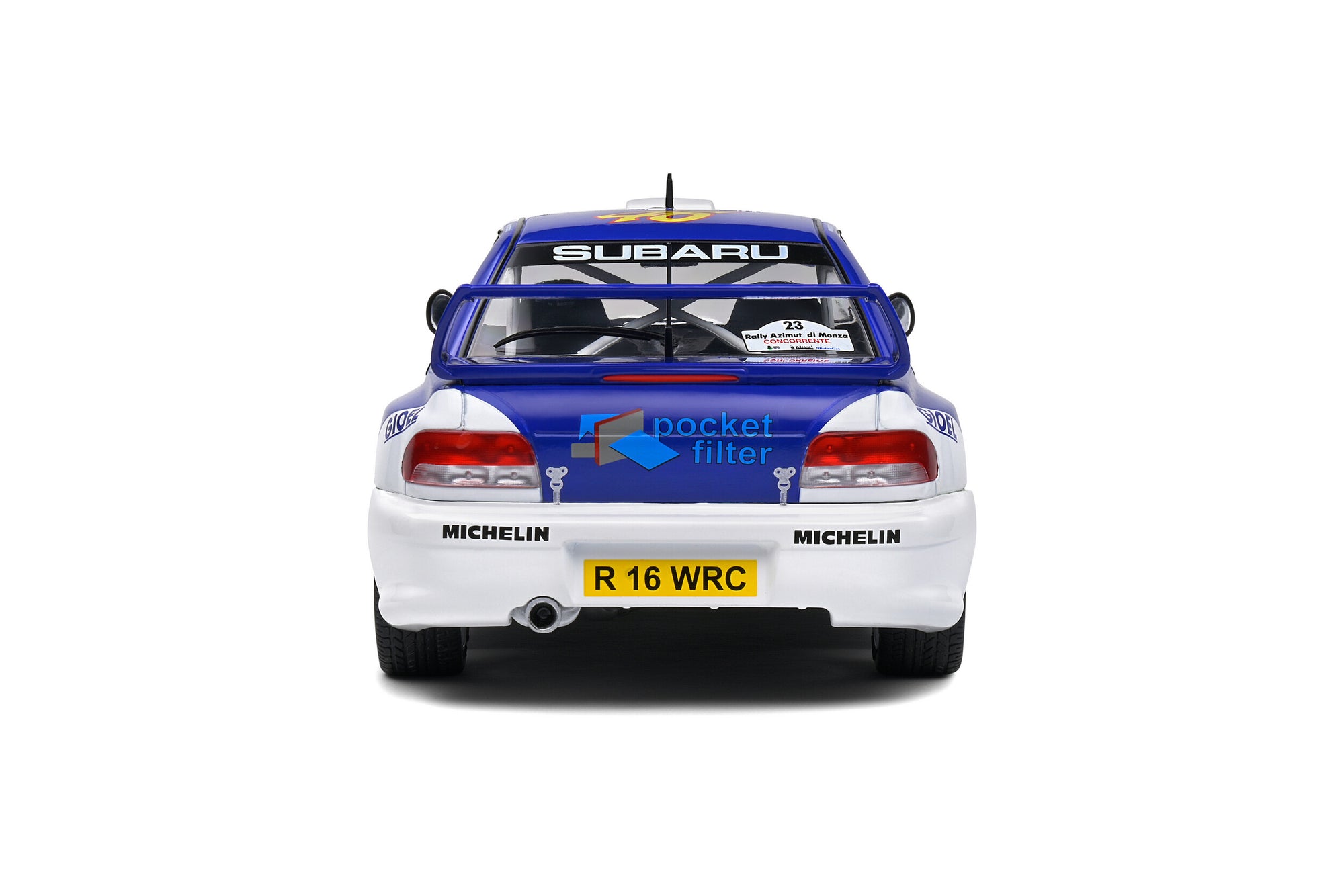 Solido 1:18 Subaru Impreza S5 WRC99 – Rally Azimut Di Monza – 2000 – #8 V.Rossi / C.Cassina