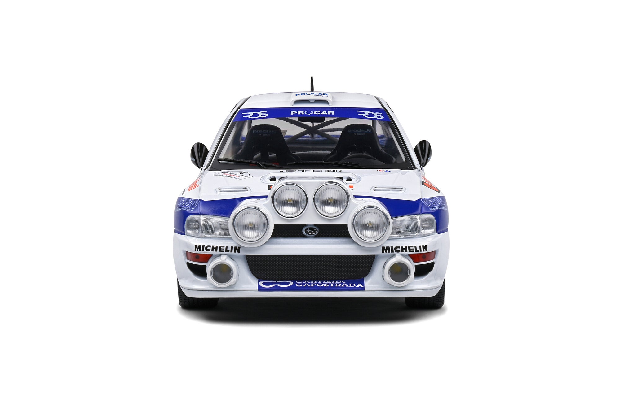 Solido 1:18 Subaru Impreza S5 WRC99 – Rally Azimut Di Monza – 2000 – #8 V.Rossi / C.Cassina