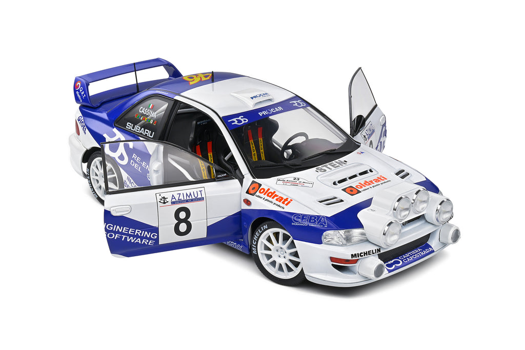 Solido 1:18 Subaru Impreza S5 WRC99 – Rally Azimut Di Monza – 2000 – #8 V.Rossi / C.Cassina