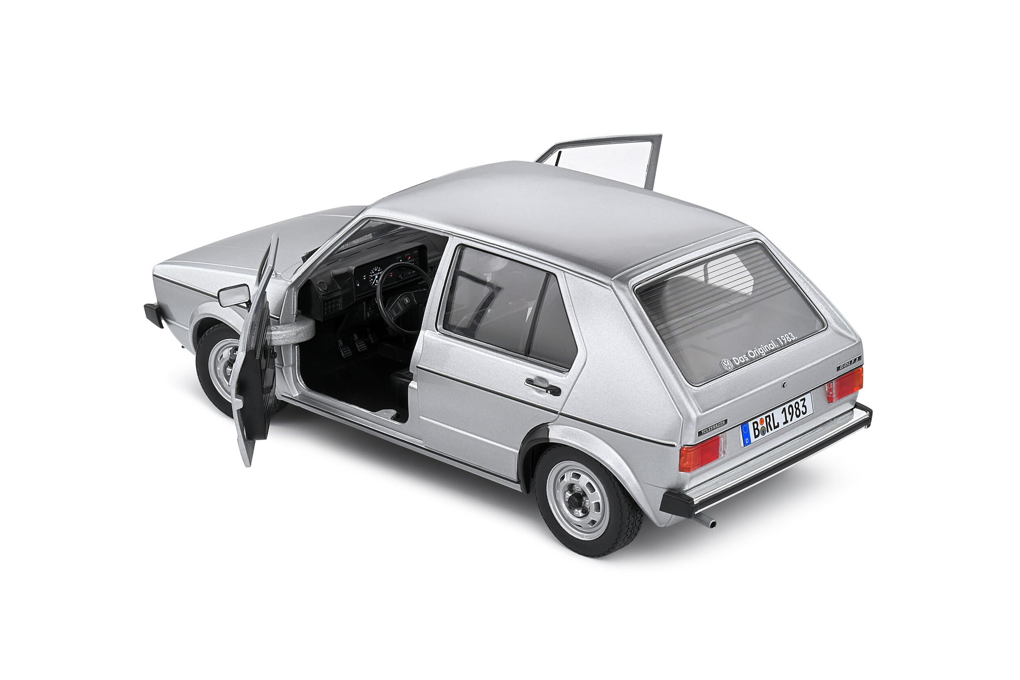 Solido 1:18 Volkswagen Golf L – Gris Metal – 1983