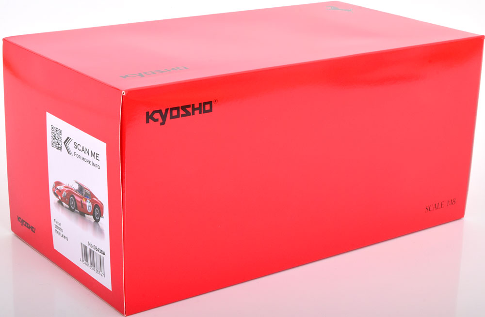 Kyosho 1:18 Ferrari 250 GTO No 19 2nd 24h Le mans 1962 Noblet/Guichet