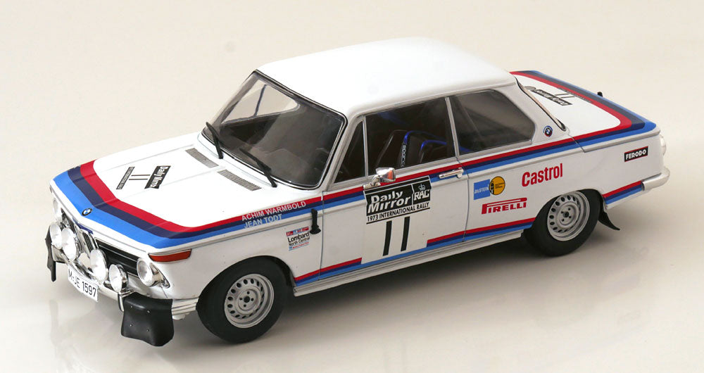 Ixo 1:18 BMW 2002 No 11 RAC Rally 1973 Warmbold/Todt