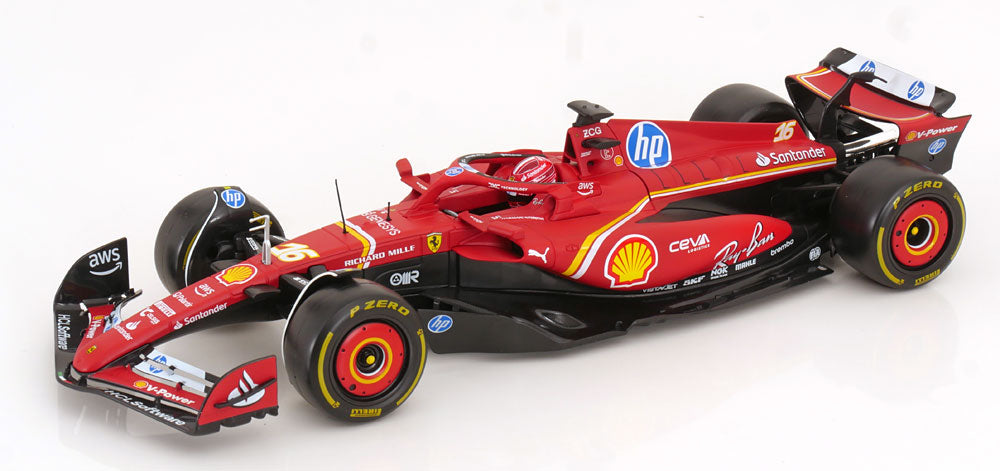 Bburago 1:18 Ferrari SF-24 2024 Leclerc with driver figure